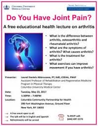 Do You Have Joint Pain A Free Educational Health Lecture On Arthritis Get Healthy Heights