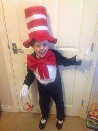 Home Made Cat In The Hat World Book Day Costume Fancy Dress Fancy Dress For Kids Childrens Fancy Dress World Book Day Costumes