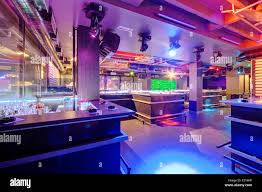 Interior of night club with vivid colors Stock Photo - Alamy