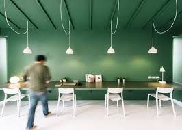 Anonymstudio Creates A Workspace And Lobby For Green 26 Office Interiors Interior Office Interior Design