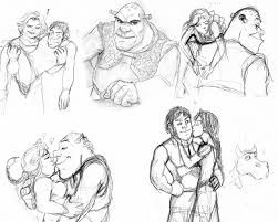 Shrek Sketchdump Wallpaper Shrek Fiona Shrek Animation Movie