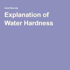 Water Hardness Chart Wssc Water From The Potomac Is 120 130