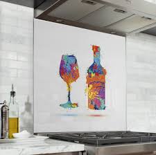 Fond De Hotte Verre Et Bouteille Verre Alu Credence Cuisine Deco