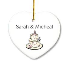 Create custom decorations for any event with photos. Our First Christmas Together Wedding Cake Ornament
