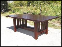 Craftsman Dining Table Gustav Stickley Harvey Ellis Inspired Rectangular Dining Table With No Dining Table Craftsman Dining Tables Rectangular Dining Table