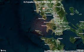 It is one of the service agencies of the department of science and technology Quake Info Light Mag 4 3 Earthquake 28 Km West Of Nasugbu Batangas Calabarzon Philippines On Sunday 22 Nov 2020 1 06 Am Gmt 8 Volcanodiscovery