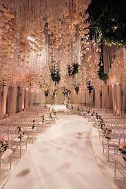 Trending 12 Fairytale Wedding Flower Ceiling Ideas For Your Big Day Page 2 Of 2 Oh Best Day Ever Glamorous Wedding Venue Indoor Wedding Ceremonies White Wedding Decorations