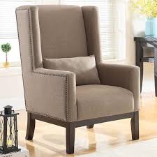 Julian Joseph Issac Accent Chair Natural High Back Deep Foam Comfort Any Room Accent Chairs Chair Living Room Collections