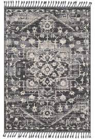 Black And White Farmhouse Rug Bungalow Rose Tamika Distressed Vintage Charcoal Beige Area Rug Farmhouse Rugs Farmhouse Rugs Living Room Farmhouse Style Rugs