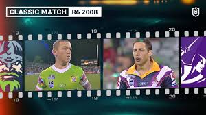 The storm take on the raiders looking to make it eight wins in a row. Raiders V Storm Round 6 2008 Classic Match Highlights Nrl Youtube