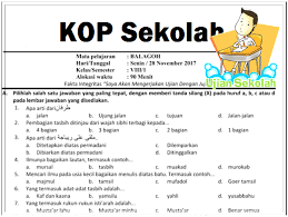 Soal ujian praktek tik 2016 2017 eivanouva119. Contoh Soal Uas Ilmu Balaghah Kelas 8 9 Tahun Pelajaran 2017 Data Administrasi Guru