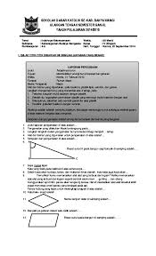 20210219 soal utspts matematika kelas 4 sd semester 2 materi bangun datar akan kami sajikan di halaman ini. Contoh Soal Soal Matematika Kelas 4 Semester 2 Tentang Segi Banyak