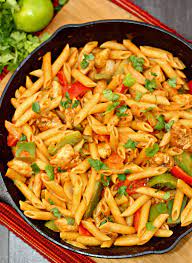 Cheesy Chicken Fajita Pasta Recipe A New Dawn Recipe Chicken Fajita Pasta Fajitas Cheesy Chicken