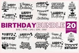 Free Free Happy Birthday Svg Bundle 79 SVG PNG EPS DXF File