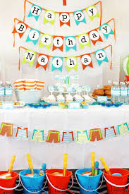 Birthday Decorations For Kids Boy Nathan S Splash Bash Splish Splash Birthday Party Pool Birthday Party Beach Birthday Party
