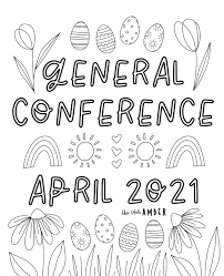 Into the free coloring club library today we've added a page full of cute, fun b and d letter characters! General Conference 2021 Free Coloring Pages The Color Amber