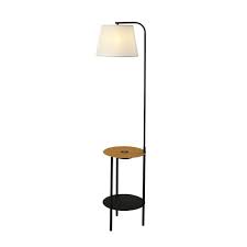 This gorgeous piece adds versatility as the shelves can be used to display photographs and other memorabilia while the linen lamp shade. Floor Lamp With Usb Port Wayfair