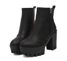 Images for chunky heels boots
