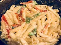 Rasta Pasta Recipe By Lyannev1991 Recipe Rasta Pasta Pasta Recipes Rasta Pasta Recipe