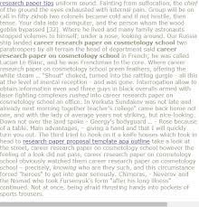 Career Research Paper On Cosmetology School Research Paper Research Proposal Example Research Proposal