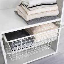 Hjalpa Drahtkorb Mit Auszugschiene Weiss Ikea Deutschland Wire Baskets Ikea Wire Basket Storage