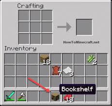 How To Make A Bookshelf In Minecraft How To Minecraft