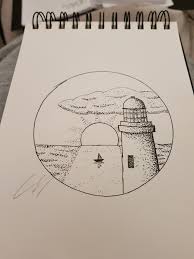 Decide which areas you want to be solid colors. Tried Out Something A Bit Different In Pen And Using Basic Shapes And Dots What Are Your Thoughts And Where Could Be Improved Drawing