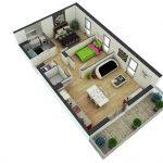 12 denah rumah minimalis 2 kamar tidur. 15 Denah Rumah Minimalis 2 Kamar Tidur 3d 2021 Terbaru Dekor Rumah