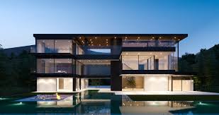 The modern home's floorplan offers 3 bedrooms and 3 bathrooms with beautiful architectural design and high end furnishings. Modern Mansion Wallpapers Top Free Modern Mansion Backgrounds Wallpaperaccess