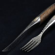 Coffret Couteau Fourchette A Steak Damasse Sknife Edition Franck Giovannini