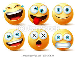 Once westerners had a mastery of the japanese smileys and the japanese had a good grasp on the western smileys, we began to see rich opportunities for even more creative masterpieces. Emoji And Emoticon Faces Vector Set Emojis Or Emoticons With Crazy Surprise Funny Laughing And Scary Emoji And Emoticon Canstock