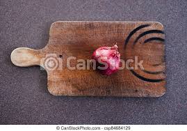 Maybe you would like to learn more about one of these? Simple Food Ingredients Red Onion Or Spanish Onion On Rustic Wooden Cutting Board On Kitchen Countertop Simple Food Canstock