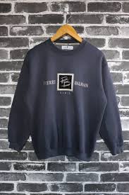 Balmain Black And Gold T Shirt Pierre Balmain Pierre Balmain Paris Vintage Sweatshirts Crew Neck Pullover Authentic Runway Dark Big Vintage Crewneck Sweatshirt Sweatshirt Fashion Sweatshirts