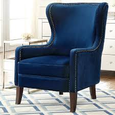 Devon 30 W Velvetwingback Chair Wingback Chair Accent Chairs For Living Room Furniture