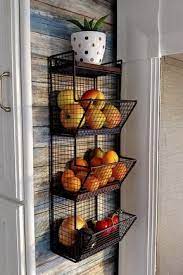 My Favorite Part Of Our Rv Renovation Is This Awesome Fruit Basket It S The Perfect Size Fo Home Decor Kitchen Kitchen Countertops Organization Kitchen Design