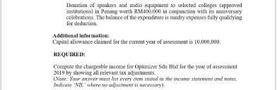 For collated donations received for the year via recurring monthly donation, you will receive your lembaga hasil dalam negeri malaysia (inland revenue board of malaysia) has on 5 september the revised guidelines also states that the approved institution or organisation should not issue. B Optimizer Sdn Bhd Has Been Established For Over Chegg Com