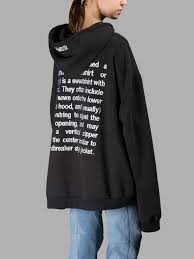 vetements felpe ss16tp17 black