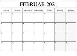 Kalender dezember 2021 zum ausdrucken mit ferien. Kostenlos Druckbar Februar 2021 Kalender Zum Ausdrucken Pdf Excel Word