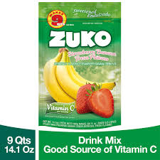 Amazon.com: Zuko Bebida instantánea en polvo de fresa y plátano, paquete  familiar, no necesita azúcar, vitamina C, 14.1 onzas (paquete de 2) :  Deportes y Actividades al Aire Libre