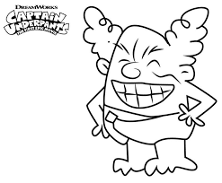 Captain Underpants Movie Dr Diaper Coloring Page Monster Coloring Pages Coloring Pages Cartoon Coloring Pages