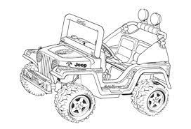 coloriage 4 x jeep a decouper dessin gratuit imprimer raiponce imprimable