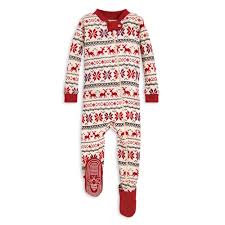 burts bees baby burts bees baby matching family christmas pajamas baby boy or girl unisex dashing deer sleeper walmart com