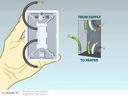 American standard thermostat wiring diagram. How To Install A Single Pole Wall Mount Thermostat To Your Cadet Baseboard Heater Youtube