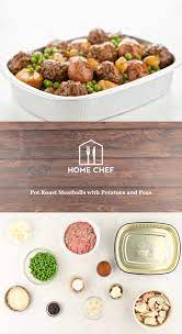 Pot Roast Meatballs With Potatoes And Peas Easy Prep Pan Included Recipe Recipes Food Cooking Recipes