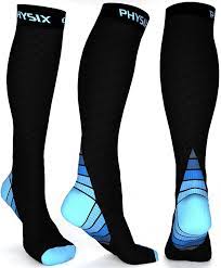 Physix Gear 20 30 Mmhg Men Women Athletic Fit Compression Socks