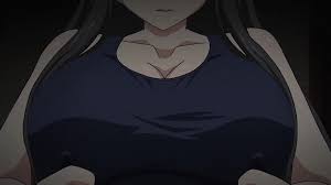 10s 1girls animated animated gif areolae big breasts black hair  bouncing breasts breasts breasts out closeup collaboration works erect  nipples exposed breasts exposing chest female female only human jitaku