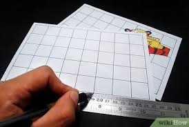 You should draw the lines between a 1/2 in. How To Scale Drawings Using The Grid Method 9 Steps