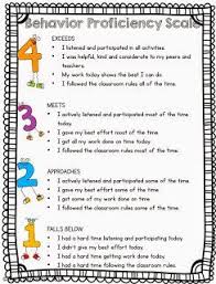 Behavior Proficiency Scale Freebie Revised With Two