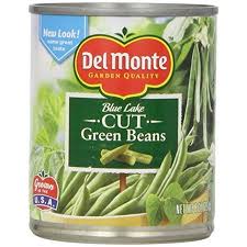 Non gmo (ingredients of the types used in this product are not genetically modified) . Walmart Grocery Del Monte Blue Lake Cut Green Beans 8 Oz Can