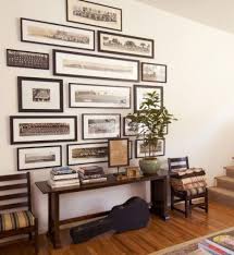 Entry Hallway Decorating Idea With Long Rectangle Picture Frame Wall Collage With Many Size And Type Of Vi Frame Wall Collage Frames On Wall Long Picture Frame